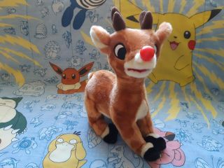 Rudolph The Red Nosed Reindeer Gemmy Vintage Talking Animated Plush Christmas