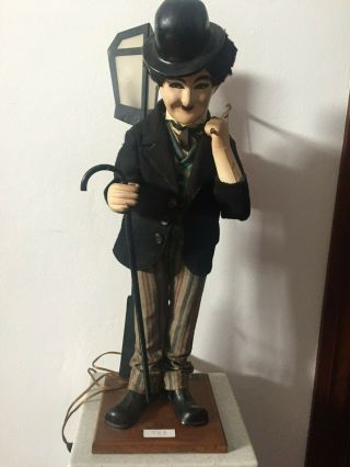 28 " French Rare Paper Mache Automaton Charlie Chaplin 1920
