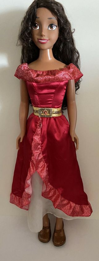 Disney Princess Elena Of Avalor My Size Doll - 38” Tall - Dress And Shoes