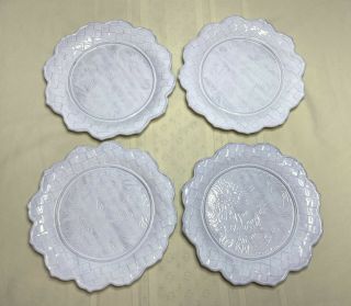 Mackenzie Childs Sweetbriar Dinner Plates Set Of 4 (four).