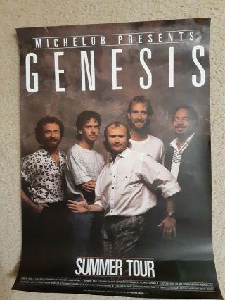 Genesis 1987 Summer Tour Poster