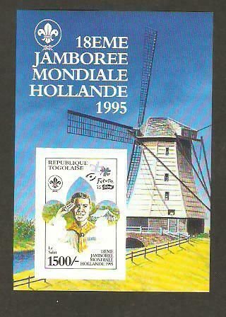 Togo 1995 18th World Jamboree Netherlands Boy Scouts Windmill Imperf Ss