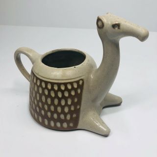 David Stewart Lions Valley Pottery Camel W/tags Mid Century Mcm Planter (ii)