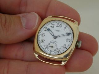 Vintage 1941 Solid Gold Longines Wristwatch For J W Benson
