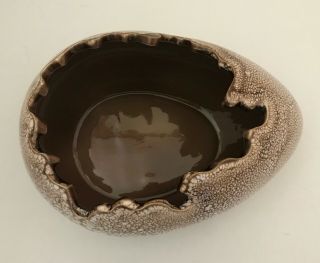Vintage California Art Pottery Large Ceramic Egg Bowl Ross