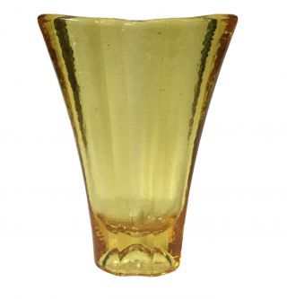 Fire & Light Hand Poured Recycled Glass Citrus Aurora Vase