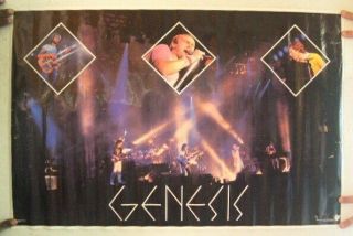 Genesis Poster Concert Shot Phil Collins