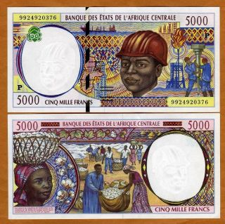 Central African States,  Chad,  5000 Francs,  1999,  P - 604pe,  Unc