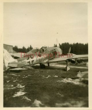 Wwii Photo - Us Gi W/ Captured German Focke Wulf Fw 190 Fighter Plane (no.  2) - 2