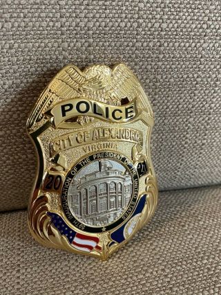 Alexandria Virginia Police Badge,  2021 Presidential Inauguration