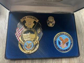 Department Of Veterans Affairs Police 58th Presidential Inauguration Badge Trump