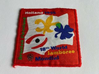 1995 18th World Scout Jamboree Participant Badge Boy Scout Wsj Patch