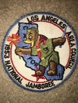 Boy Scout Bsa Los Angeles Area Council California 1953 National Jamboree Patch