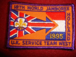 Boy Scout 18 Th World Jamboree 1995 Holland U K Service Team West