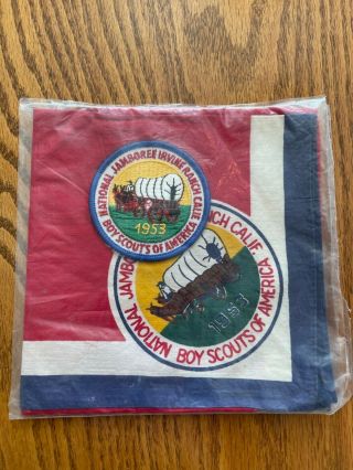 Boy Scout Bsa National Jamboree Irnive Ranch Calif California 1953 Neckerchief