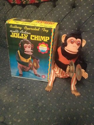 Vintage Multi Action Jolly Chimp Battery Operated Toy H Sinc Hi Toy