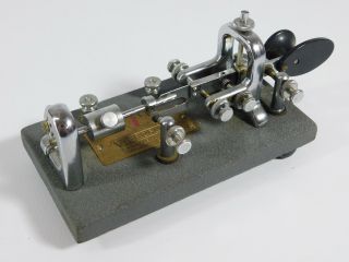 Vibroplex Standard Ham Radio Cw Telegraph Key Vintage 1956 Sn 193389