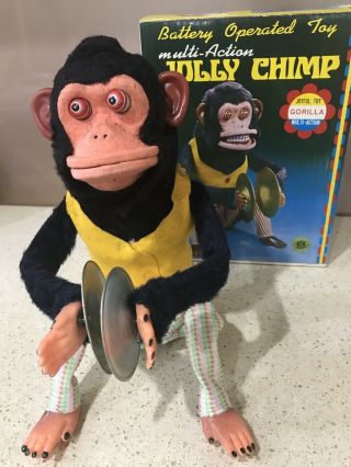 Jolly Chimp Battery Operated Monkey With Cymbals