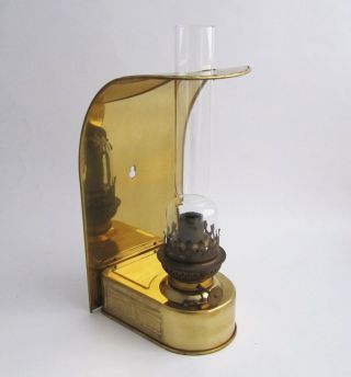 Vintage Den Haan Rotterdam Dhr Brass Nautical Light House Cabin Oil Lamp Holland