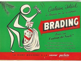 1953 Brading Ale The Ideal Christmas Gift Ad In French