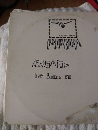 Aerosmith Live Bootleg 1970 Lp Slipped Disc Records
