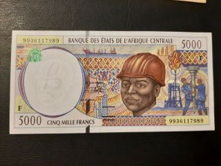 Central African Rep (cas) P304f 5000 Francs 1994 Unc