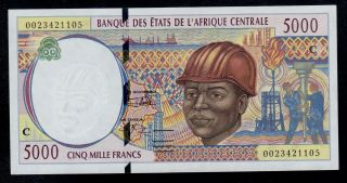 Central African States Congo 5000 Francs 2000 Pick 104cf Unc