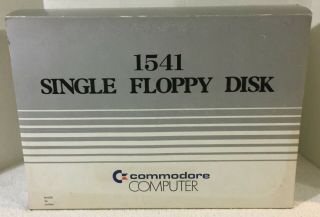 Commodore Computer 1541 Single Floppy Disk Drive And