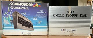 Boxes Commodore 64 Computer & 1541 Disk Drive