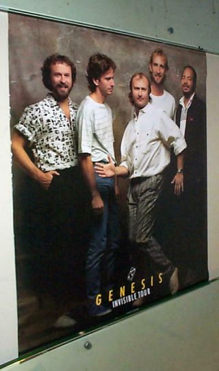 Genesis Vintage Invisible Tour Poster