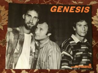 Genesis Invisible Touch Rare Promotional Poster Phil Collins