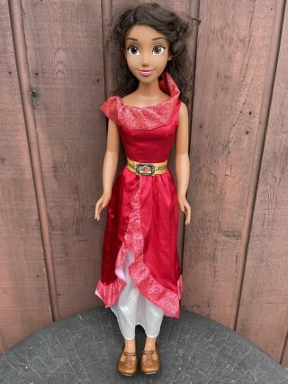 Disney My Size Doll Princess Elena Of Avalor 38 " Life Size W/ Dress & Shoes