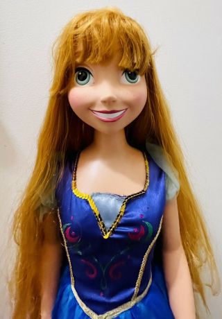 Anna Doll Large 38 " Tall Disney Frozen My Size & Posable Sven
