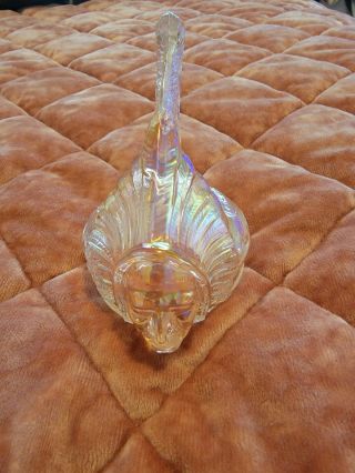 Guernsey Bennett Pink Carnival Glass 1926 Pontiac Indian Hood Ornament Cap