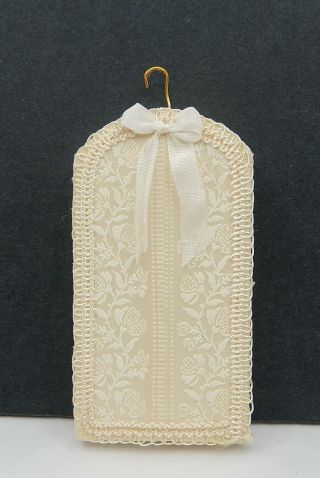 Vintage Hanging Garment Bag Artisan Dollhouse Miniature 1:12