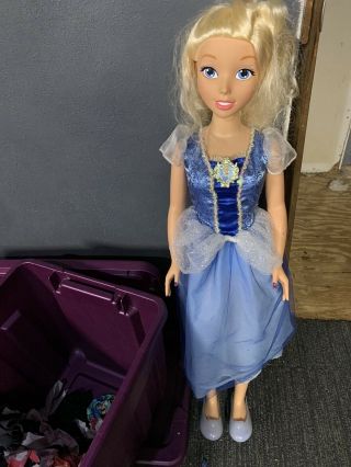 Read Barbie My Size 38” Disney Princess Cinderella Doll