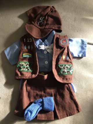 Girl Scouts Brownie Outfit For 18 " Dolls (fits American Girl Dolls)