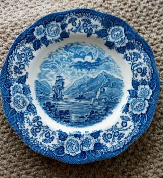 Royal Warwick (set Of 4) Lochs Of Scotland Blue Duich Dinner Plate 2136083 10 ".