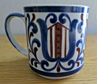 Stylecraft Blue Brown Stoneware Coffee Mug 1440 Japan