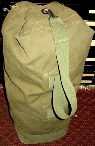 Vintage Army Duffle Bag Strap & Handle Still In