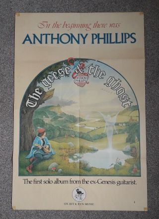 Anthony Phillips (genesis) The Geese & The Ghost – Rare Uk Promo Poster